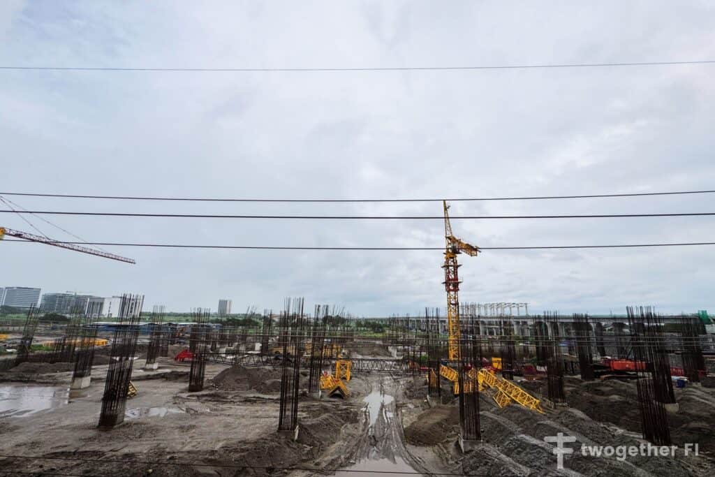 Clark is under construction for new train-line to Manila